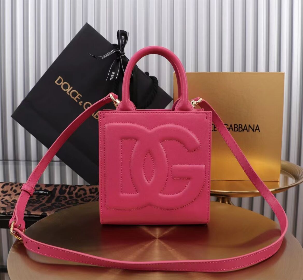 Dolce & Gabbana leather Shoulder Bag G6507 rose Dolce & Gabbana leather Shoulder Bag G6507 rose