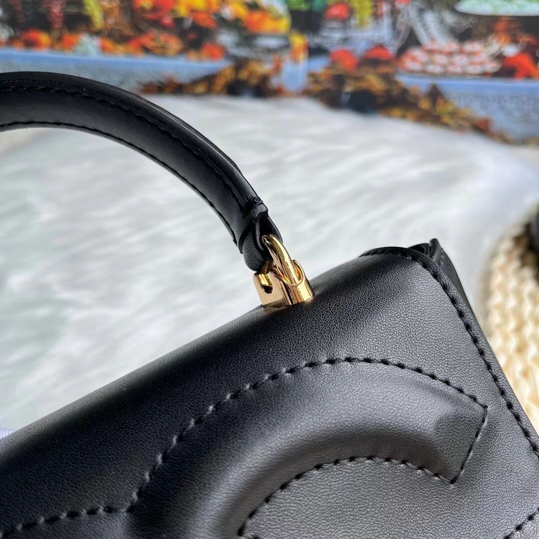 Dolce & Gabbana leather bag G6002 black Dolce & Gabbana leather bag G6002 black