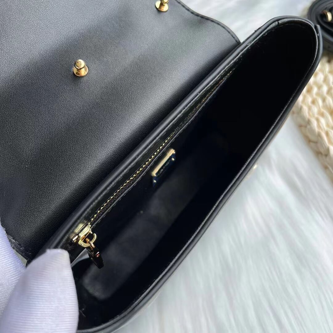 Dolce & Gabbana leather bag G6002 black Dolce & Gabbana leather bag G6002 black