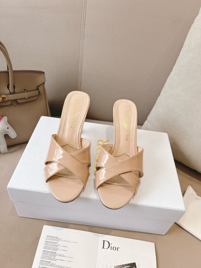 Dior Tribales Heeled Slide Suede Calfskin 11234-2