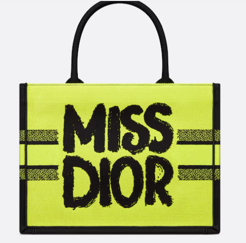 Medium Dior Book Tote Green and Blue Miss Dior Graffiti Embroidery M1296ZEZD Medium Dior Book Tote Green and Blue Miss Dior Graffiti Embroidery M1296ZEZD