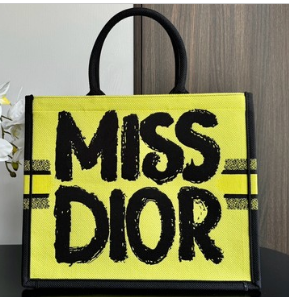 Medium Dior Book Tote Green and Blue Miss Dior Graffiti Embroidery M1296ZEZD Medium Dior Book Tote Green and Blue Miss Dior Graffiti Embroidery M1296ZEZD