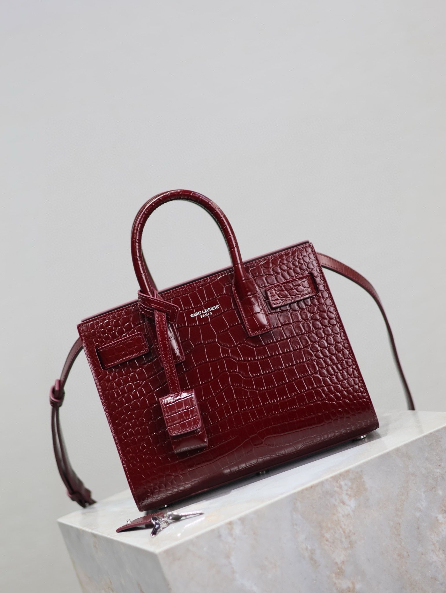 Yves Saint Laurent Classic Sac De Jour Nano Bag Y1821 Wine Yves Saint Laurent Classic Sac De Jour Nano Bag Y1821 Wine