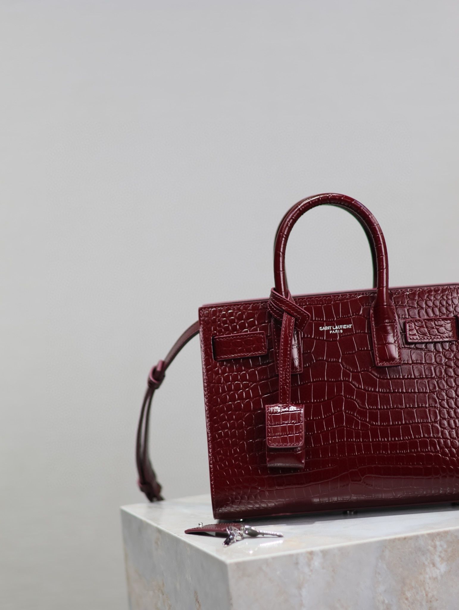 Yves Saint Laurent Classic Sac De Jour Nano Bag Y1821 Wine Yves Saint Laurent Classic Sac De Jour Nano Bag Y1821 Wine