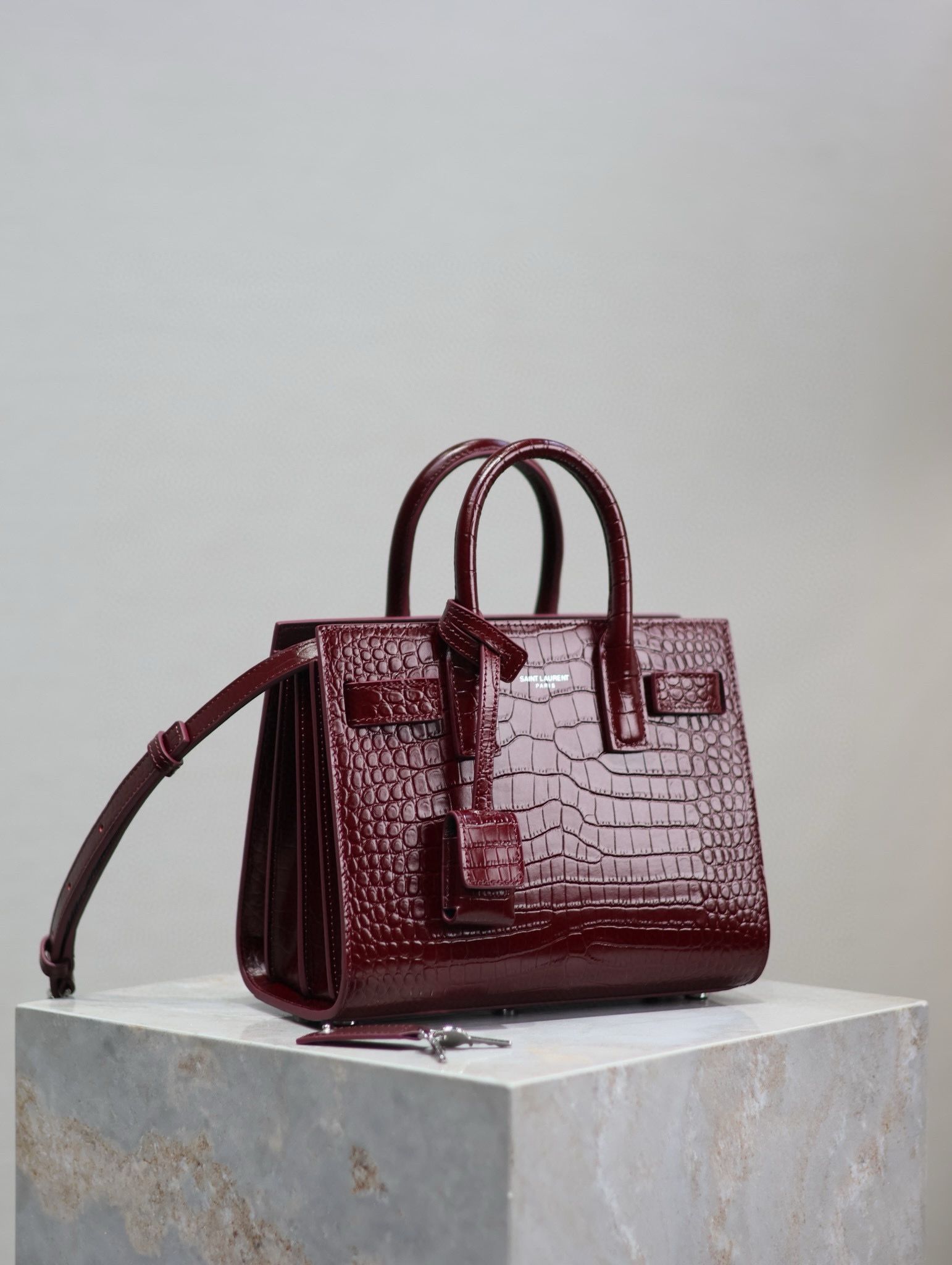 Yves Saint Laurent Classic Sac De Jour Nano Bag Y1821 Wine Yves Saint Laurent Classic Sac De Jour Nano Bag Y1821 Wine