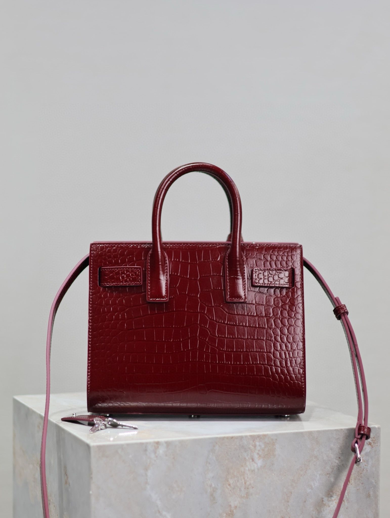 Yves Saint Laurent Classic Sac De Jour Nano Bag Y1821 Wine Yves Saint Laurent Classic Sac De Jour Nano Bag Y1821 Wine