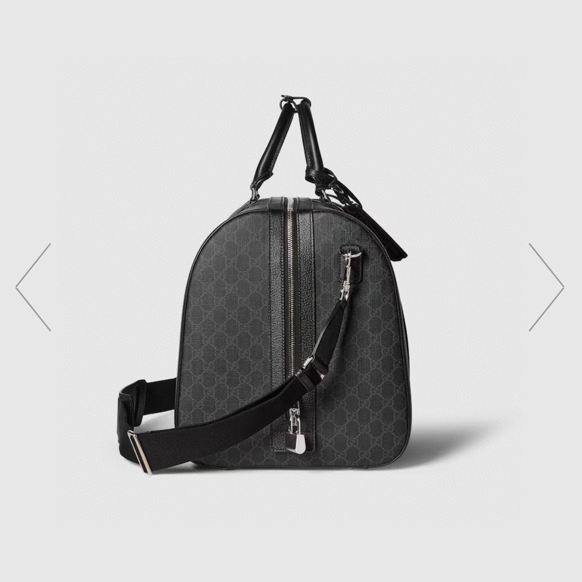 Gucci Original Leather GG Supreme Travel Bag 795457 Black Gucci Original Leather GG Supreme Travel Bag 795457 Black