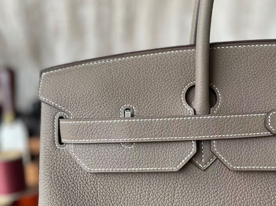 Hermes Birkin 40CM Original Togo Leather Bag 70659 Gray Hermes Birkin 40CM Original Togo Leather Bag 70659 Gray