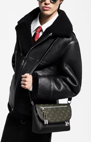 Louis Vuitton Pulse Messenger M12625 Khaki&Black Louis Vuitton Pulse Messenger M12625 Khaki&Black