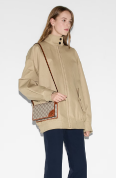 Gucci GG EMBLEM SUPER MINI SHOULDER BAG 820688 Brown Gucci GG EMBLEM SUPER MINI SHOULDER BAG 820688 Brown