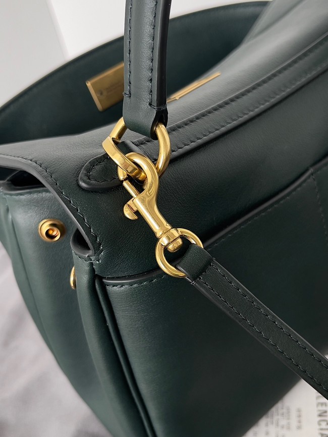 Balenciaga Rodeo Mini Handbag smooth calfskin 795456 lake green