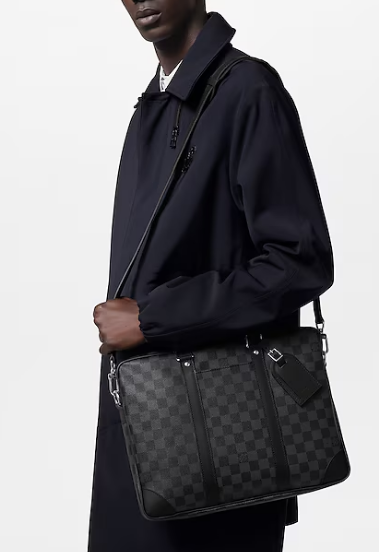 Louis Vuitton Porte-Documents Voyage PM N40445 black