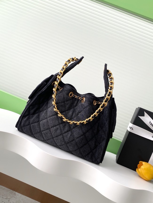 Chanel Denim HOBO BAG AS5311 black