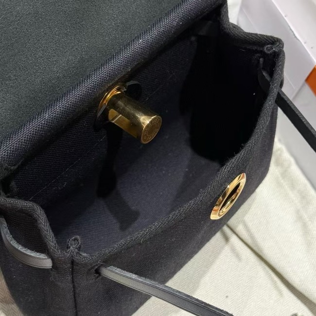 Hermes mini Herbag 20CM Original Canvas Leather & Calfskin 48888-4