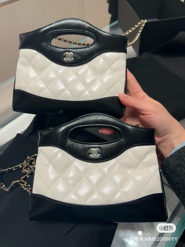 Chanel mini 31 bag AP3656 black&white