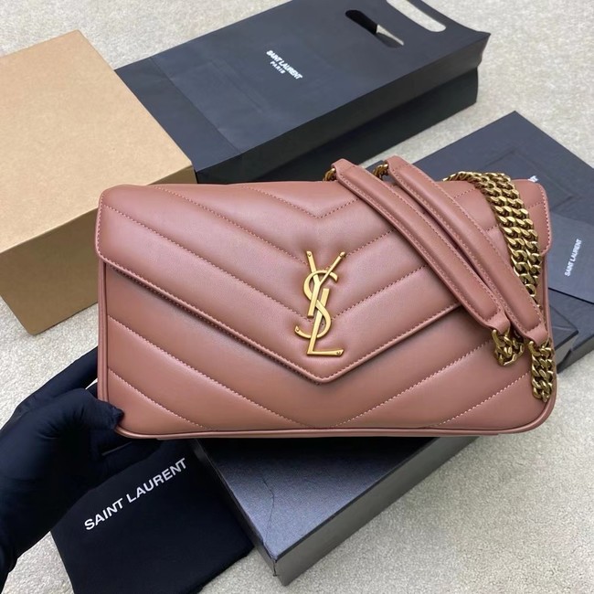 SAINT LAURENT LOULOU MEDIUM IN MATELASSE LAMBSKIN 801439 HORTENSIA