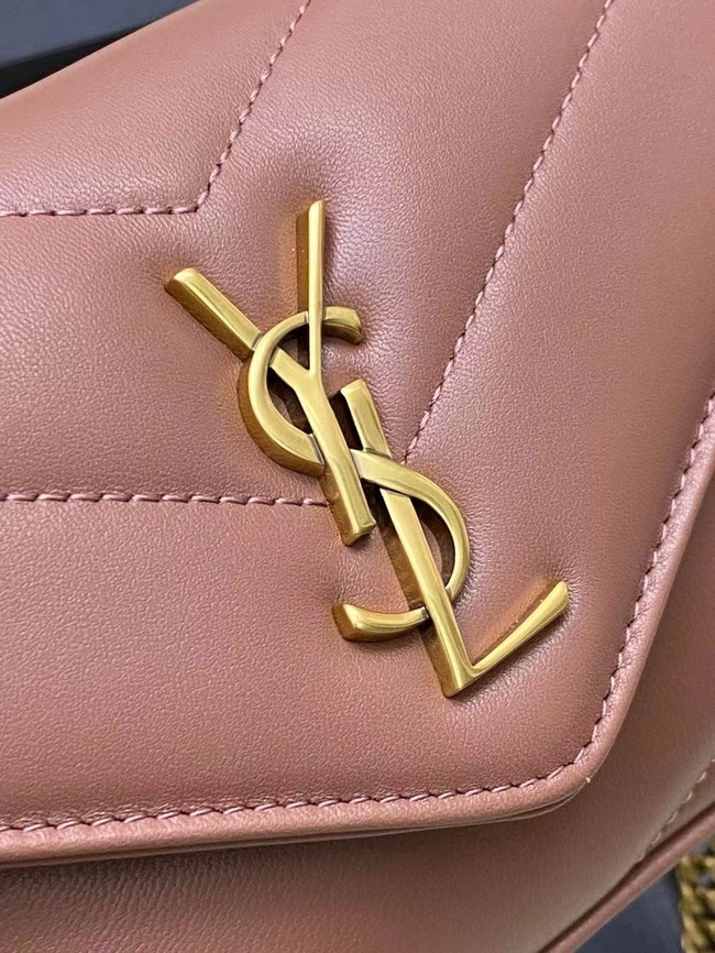 SAINT LAURENT LOULOU MINI IN LAMBSKIN 821749 pink