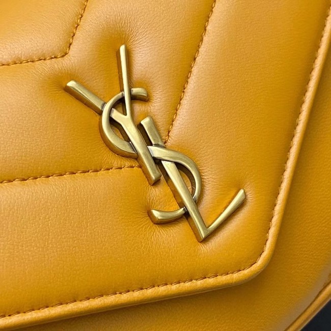 SAINT LAURENT LOULOU MINI IN LAMBSKIN 821749 yellow