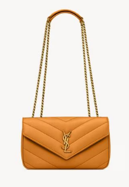 SAINT LAURENT LOULOU SMALL IN MATELASSE LAMBSKIN 801437 SUNFLOWER SAINT LAURENT LOULOU SMALL IN MATELASSE LAMBSKIN 801437 SUNFLOWER