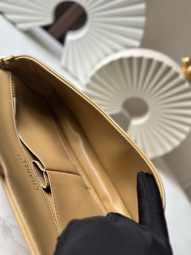 Chanel FLAP BAG AS3314 brown