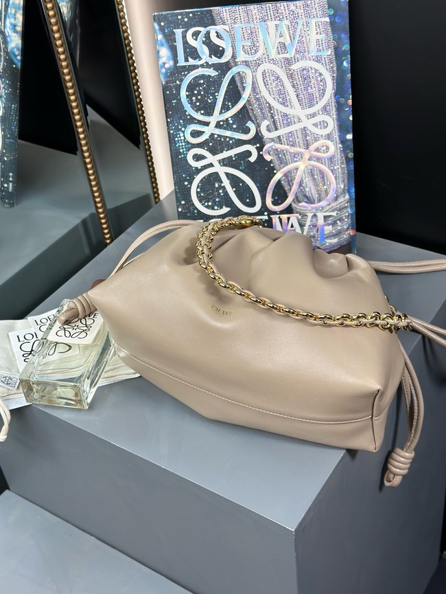 Loewe Napa Lamb Leather Flamenco Purse 80696 gray