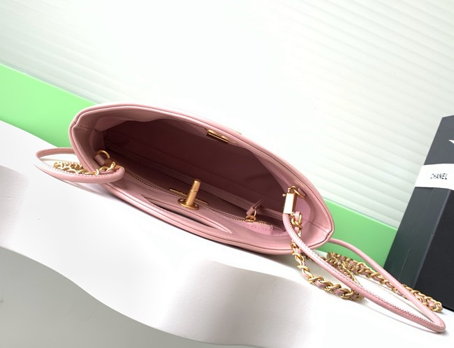 CHANEL 31 MINI SHOPPING BAG Suede Calfskin AS4133 pink