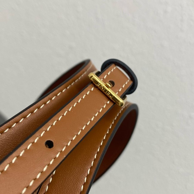 Celine TEEN COUFFIN IN WICKER AND NATURAL CALFSKIN 116572 NATURAL & TAN