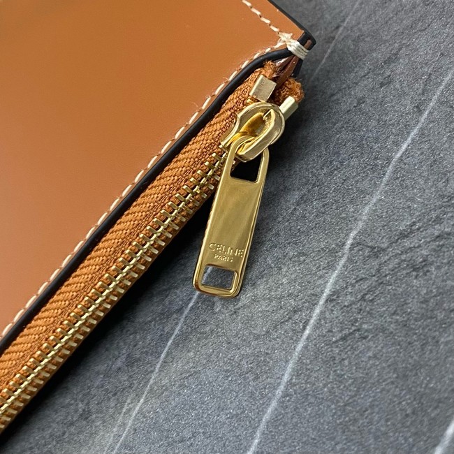 Celine TEEN NINO BAG IN RAFFIA WITH TRIOMPHE EMBROIDERIES 116388 NATURAL & TAN