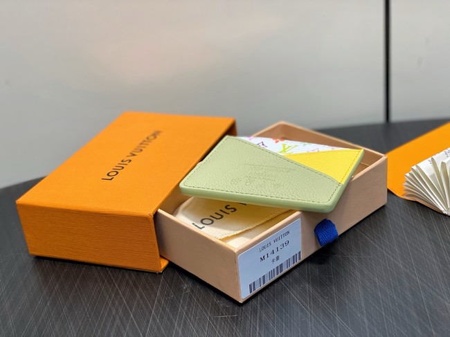 Louis Vuitton LV x TM Criss-Cross Card Holder M14090 green