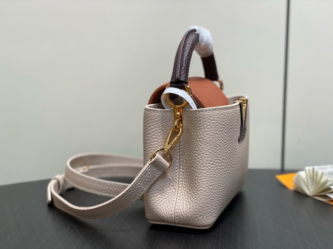 Louis Vuitton Ostrich Capucines BB M11908 Galet& Tan & Chocolate