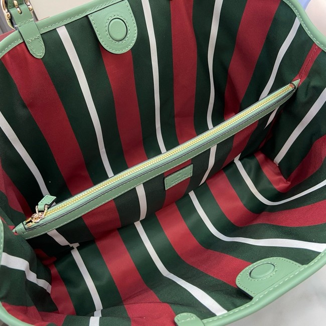 Gucci GG EMBLEM LARGE TOTE BAG 815213 Sage green