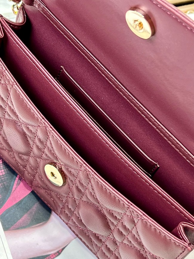 My Dior Mini Bag Cannage Lambskin S0980ONMJ Cherry Red