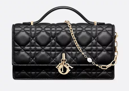 My Dior Mini Bag Cannage Lambskin S0980ONMJ black My Dior Mini Bag Cannage Lambskin S0980ONMJ black