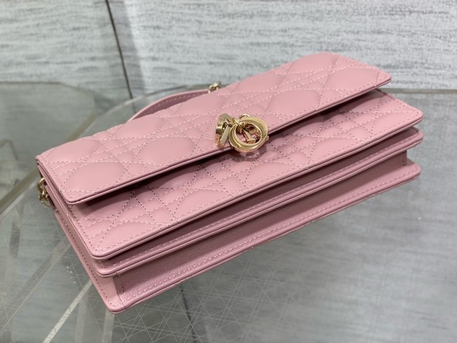 My Dior Mini Bag Cannage Lambskin S0980ONMJ dark pink