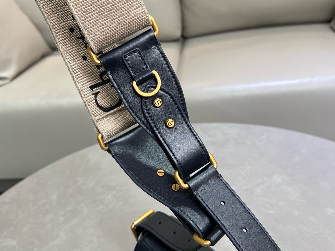 Dior Small Streetchic Bag Blue Dior Oblique Jacquard and mooth Calfskin M3913CDKV