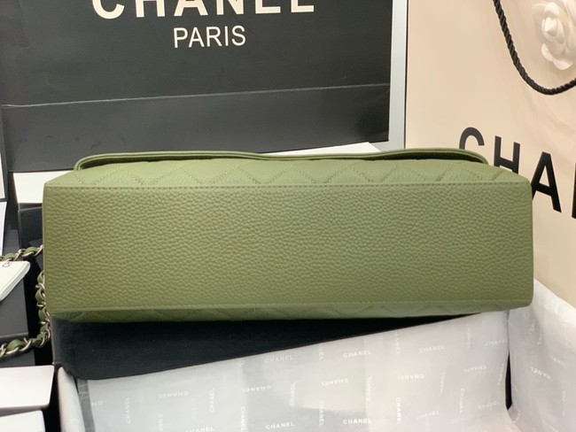 Chanel Grained Calfskin Shoulder Bag AS8095 green