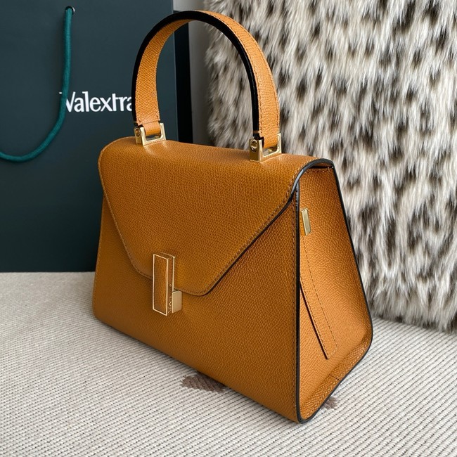 Valextra Iside Top Handle Medium Bag 56028 HAVANA BROWN