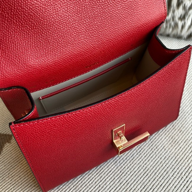 Valextra Iside Top Handle Medium Bag 56028 LOVE RED
