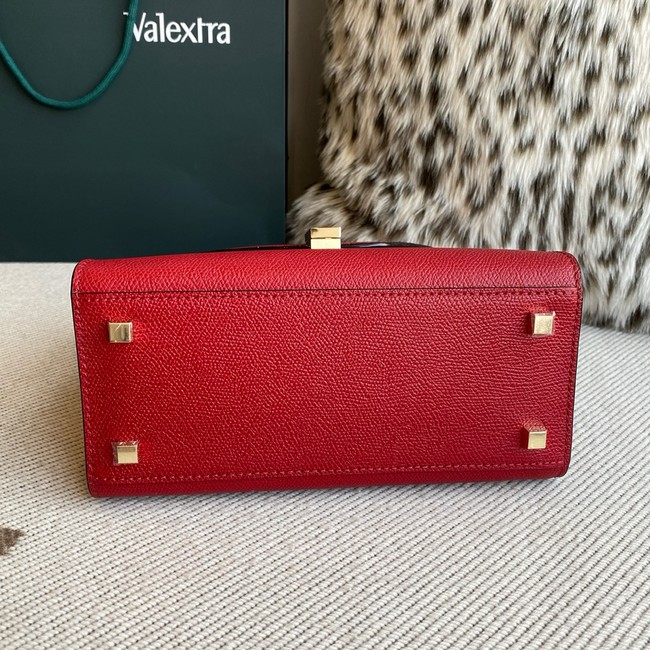 Valextra Iside Top Handle Medium Bag 56028 LOVE RED