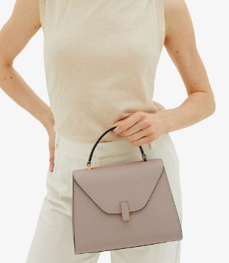 Valextra Iside Top Handle Medium Bag 56028 NUDE PINK Valextra Iside Top Handle Medium Bag 56028 NUDE PINK