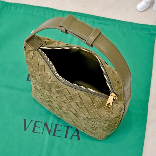 Bottega Veneta Mini Wallace Suede 754443 green