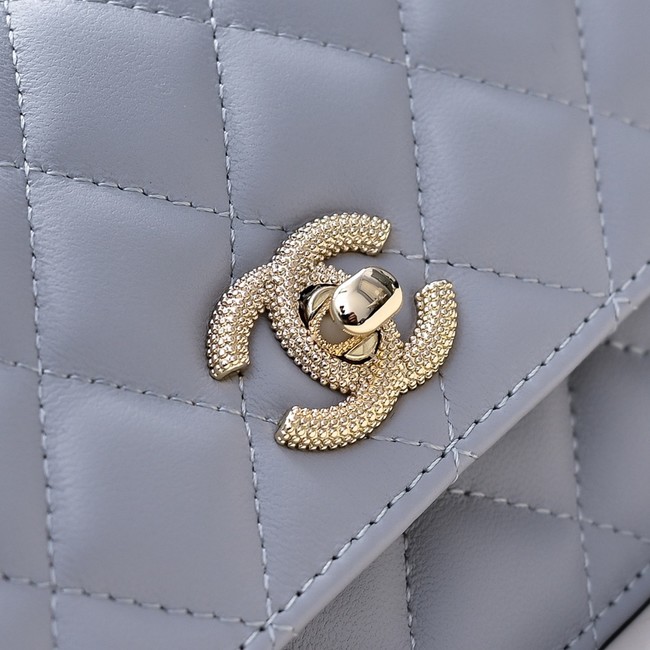 Chanel WALLET ON CHAIN AP4300 gray