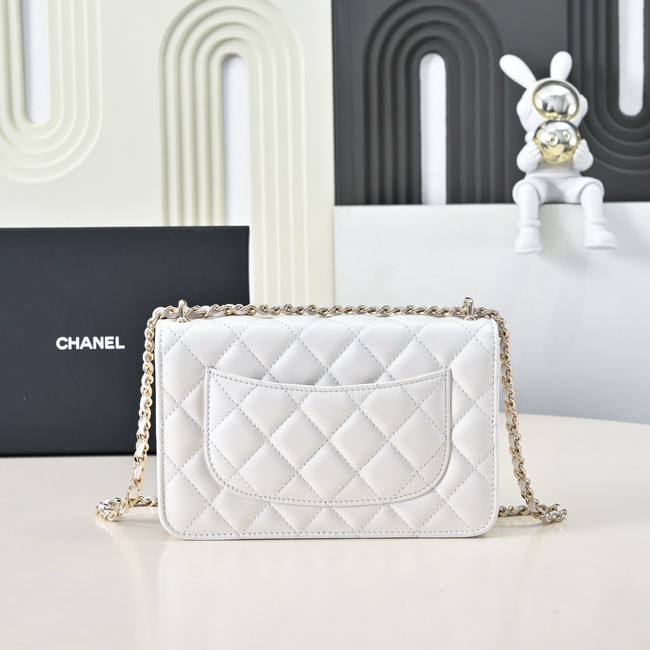 Chanel WALLET ON CHAIN AS4537 white