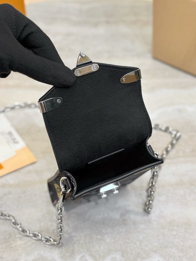 Louis Vuitton Petite Malle Monogram Canvas Bag M13572 black