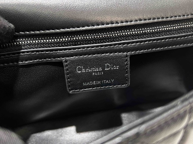 Dior Medium Soft Dior Caro Bag Macrocannage Lambskin M9253UHPA black&Black hardware