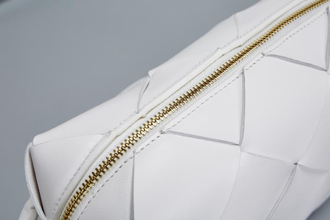 Bottega Veneta Intrecciato Concert Pouch D794258 white