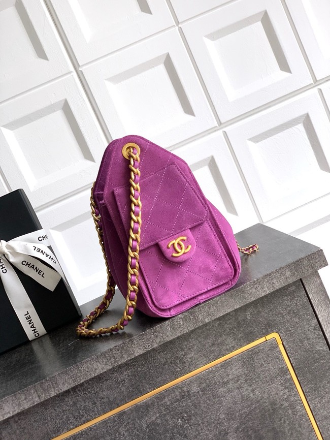 CHANEL 25 MINI HANDBAG AS5631 Purple