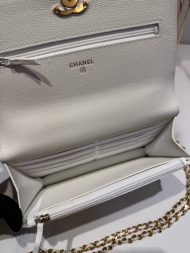 Chanel PHONE HOLDER WITH CHAIN AP3019 WHITE