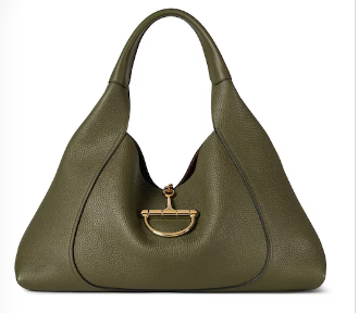 GUCCI SOFTBIT MAXI SHOULDER BAG 837466 Dark green