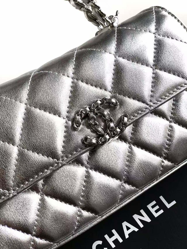 Chanel CLUTCH WITH CHAIN AP4498 Silvery